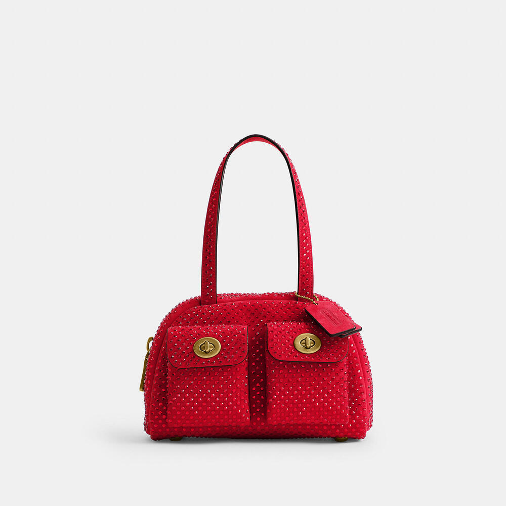 Coach Twin Turnlock Bag 20 With Crystal